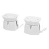 RV Door Catch Prevents Door Shake White Sturdy Stopper for Motorhome Travel Trailers 5th Wheel Trailers
