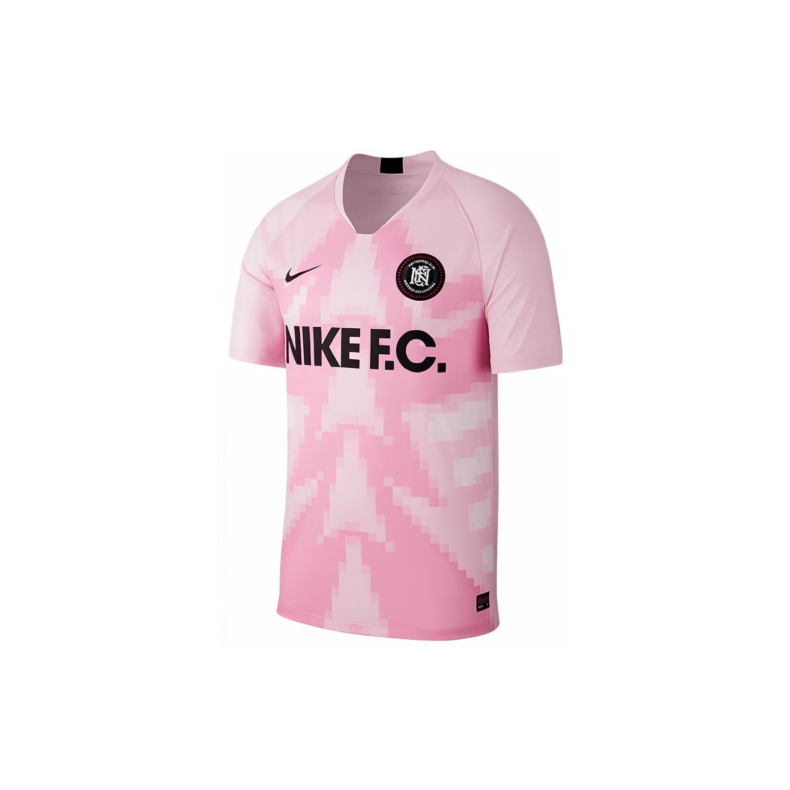 

Nike FC Alphabet Printing Soccer/Football Short Sleeve T-Shirt AO0667-663 XL