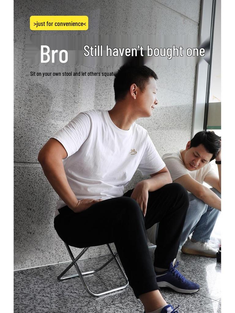 Compact Folding Outdoor Stool for Fishing, Travel, and Queuing