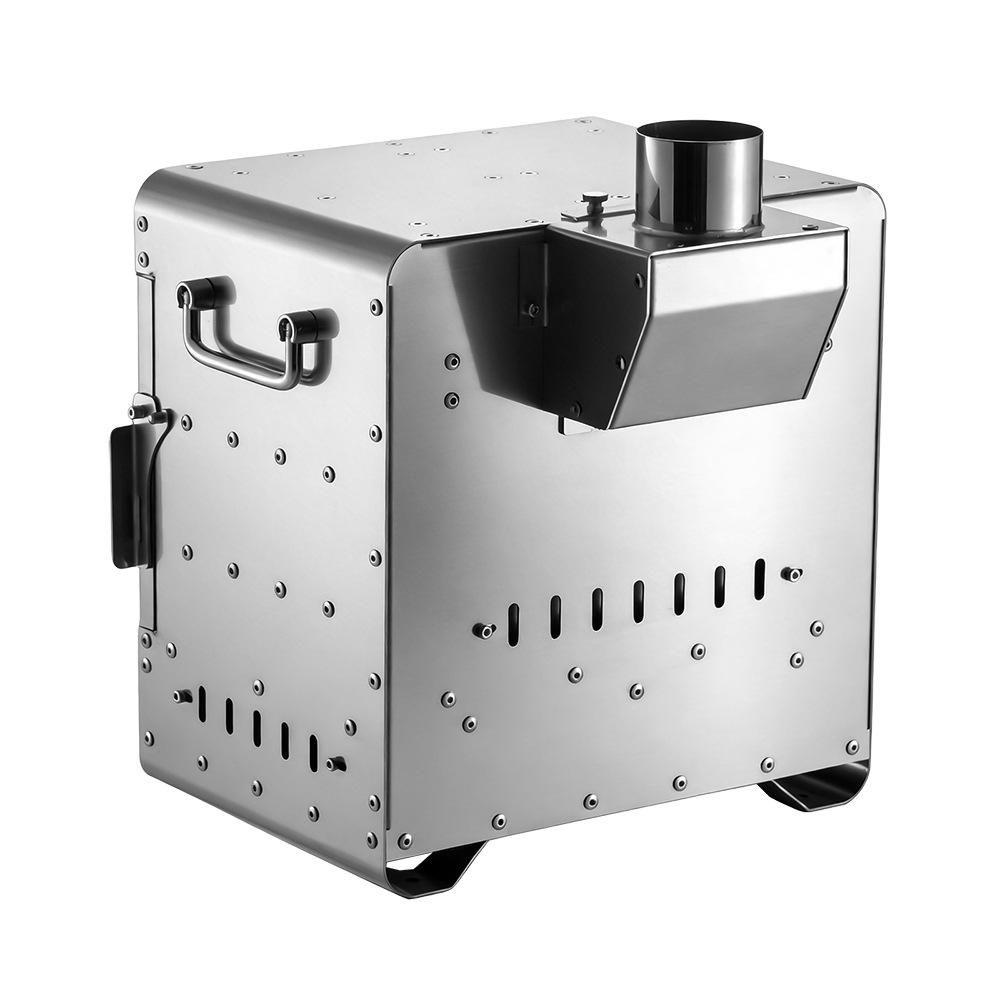 Stainless Steel Outdoor Camping Stove for Heating, Firewood, Tea Brewing, and Fire Pit
