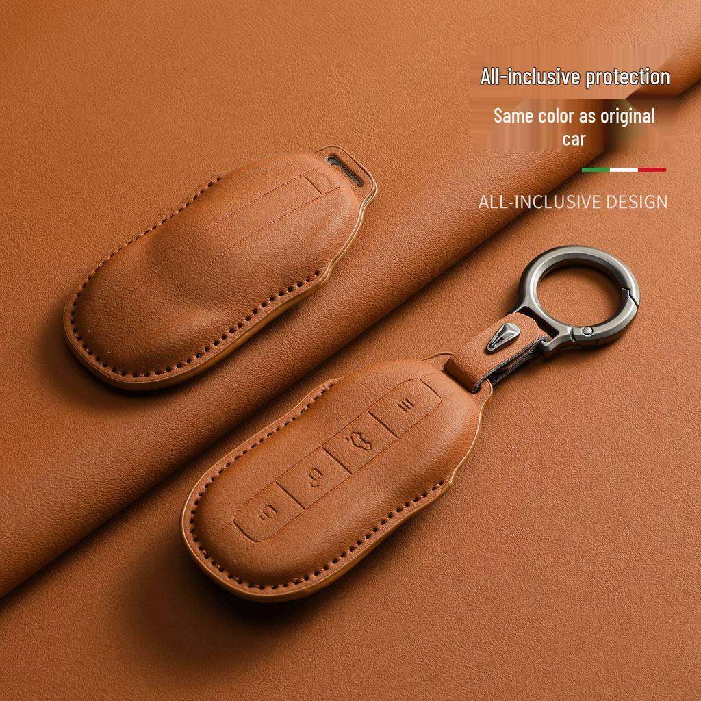 Xiaomi SU7 Coral Orange Car Key Shell with Buckle