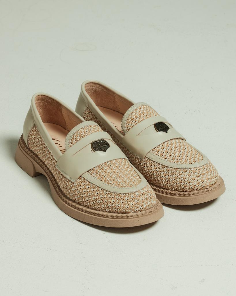 Women's Loafers Krula 6907 36 Beige Textile