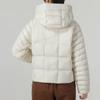 Nike Solid Color Warm Hooded Cotton Jacket Women Jackets White FB8730-104