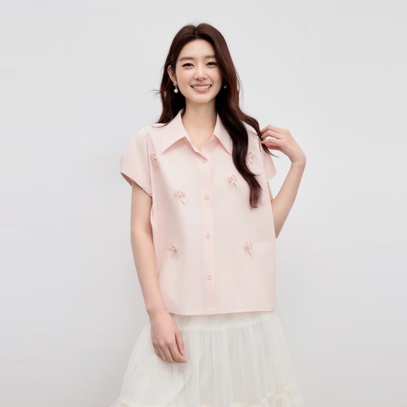 Qiushui Yiren Elegant Lapel Long Sleeve Shirt L