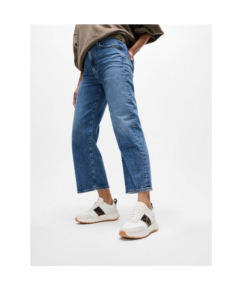 Fitflop [F-Mode] Women'S Leopard Suede Mix Platform Sneakers - Urban White/Chocolate Mix (Ft59K2N061)