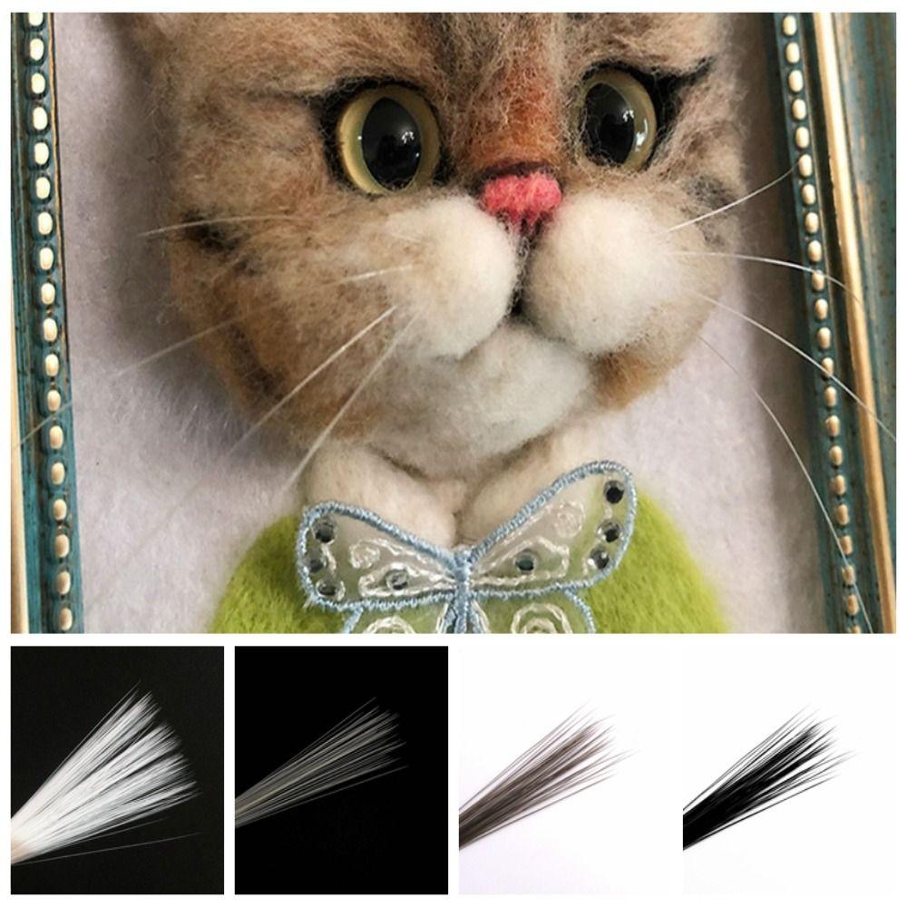 

black Simulation Cat Beard plastics Black Dog Beard Beard Material DIY Accessories