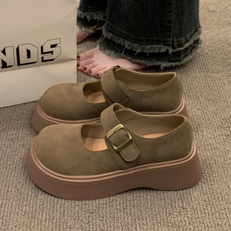 

Модный дизайнер Платформа Женская обувь Замшевые Уютные Лоферы Обувь 2025 Новые Повседневные Кроссовки Модные Сандалии с Пряжкой Летние Сандалии для Ходьбы 40 коричневый