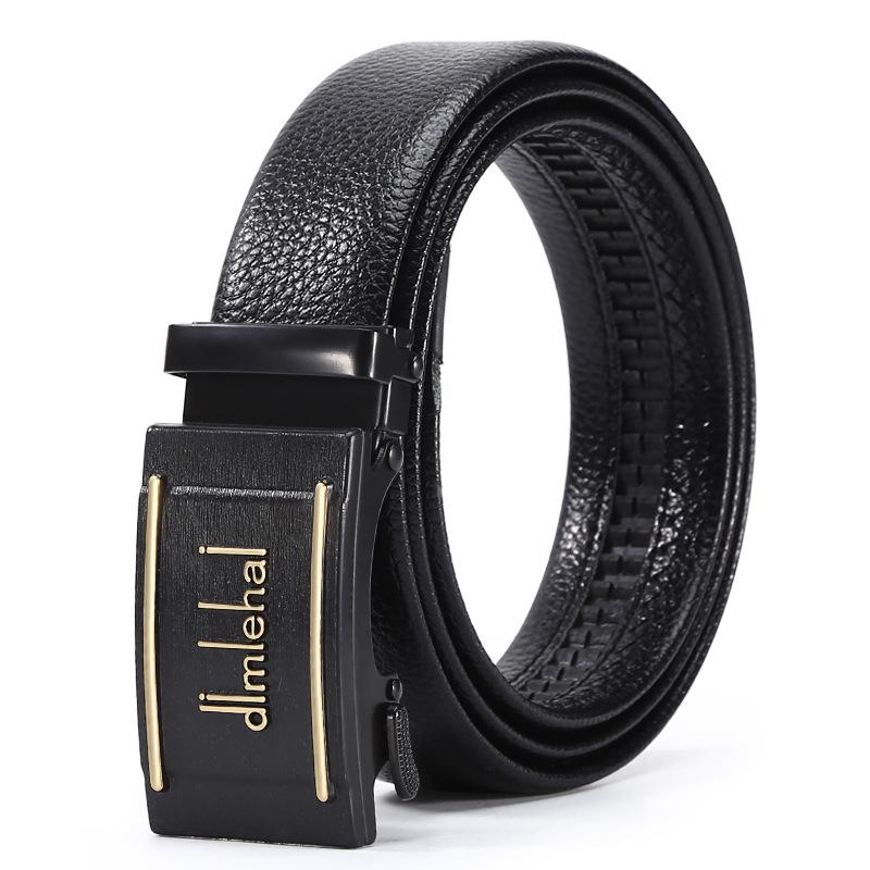 Leopard Automatic Button Head Men'S Dress Belt Men'S Green Business Casual Pants Belt