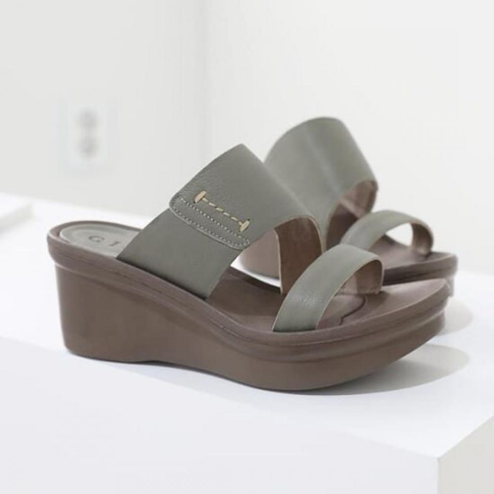 Jisyu Women Leather Loafer 20 Platform Mule 6cm