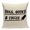 Cute Letter Print Pillow Case Square Cushion Cover Decorative For Sofa Bedroom Living Room Seat Car Office Home Decor