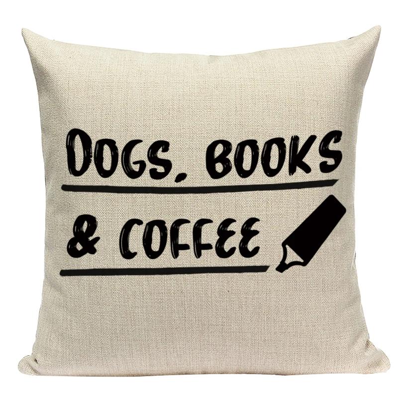 Cute Letter Print Pillow Case Square Cushion Cover Decorative For Sofa Bedroom Living Room Seat Car Office Home Decor