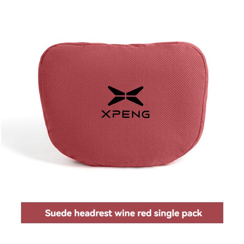 Suede Car Headrest Waist Seat Support Seat S Class Soft Car Neck Pillow For Xiaopeng Xpeng G9 X9 G6 P7 P7i P5 G3 Car Accessories