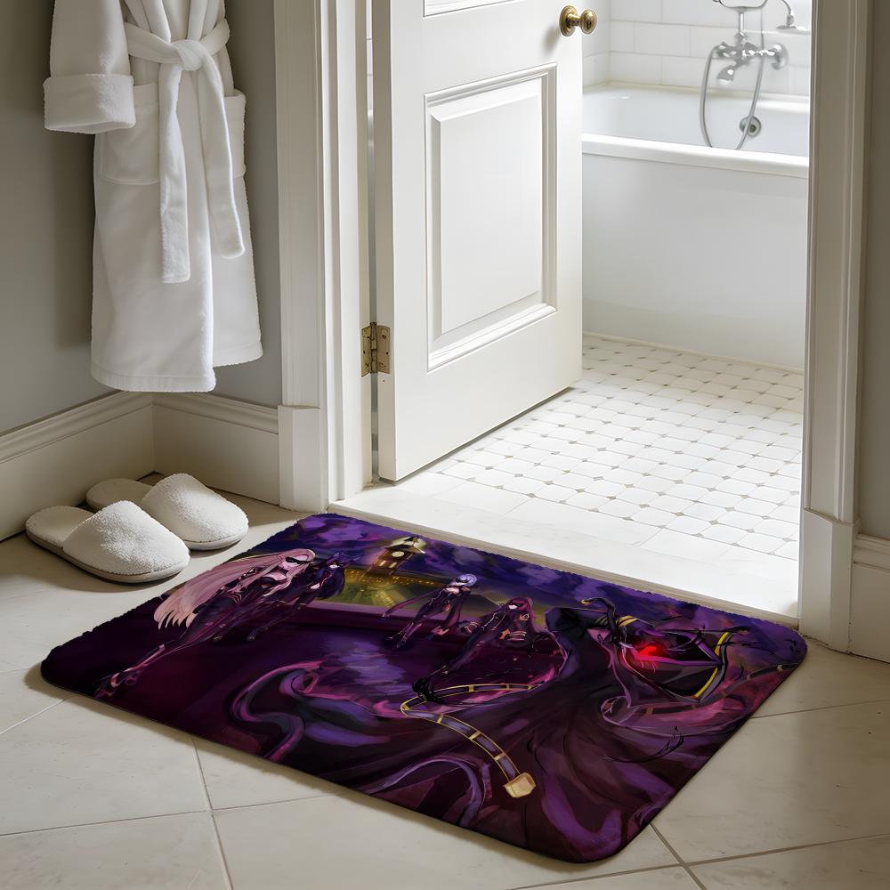 The Eminence In Shadow Anime Floor Mat Soft Flannel Absorbent Mat Non-Slip Rug Home Bedroom Bathroom