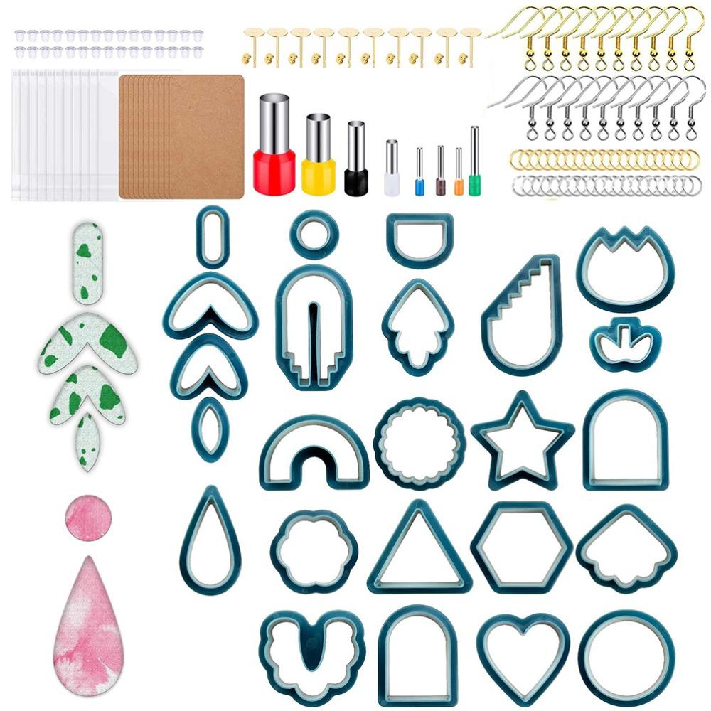 142pcs Plastic Clay Earring Cutters Different Shape Clay Tools Set  Jewelry Making