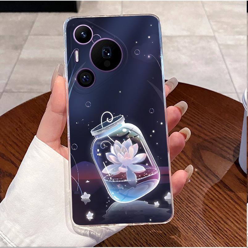 Back Cover For Huawei Pura70 Pura 70 Pro Plus Case Luxury Cute Love Rabbit Funny Pattern Clear Soft Slim TPU Silicone Phone Case