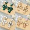 Crystal Dangle Earrings For Women With Alloy Water Drop Shape In Multi Colors For Elegant Nightwear