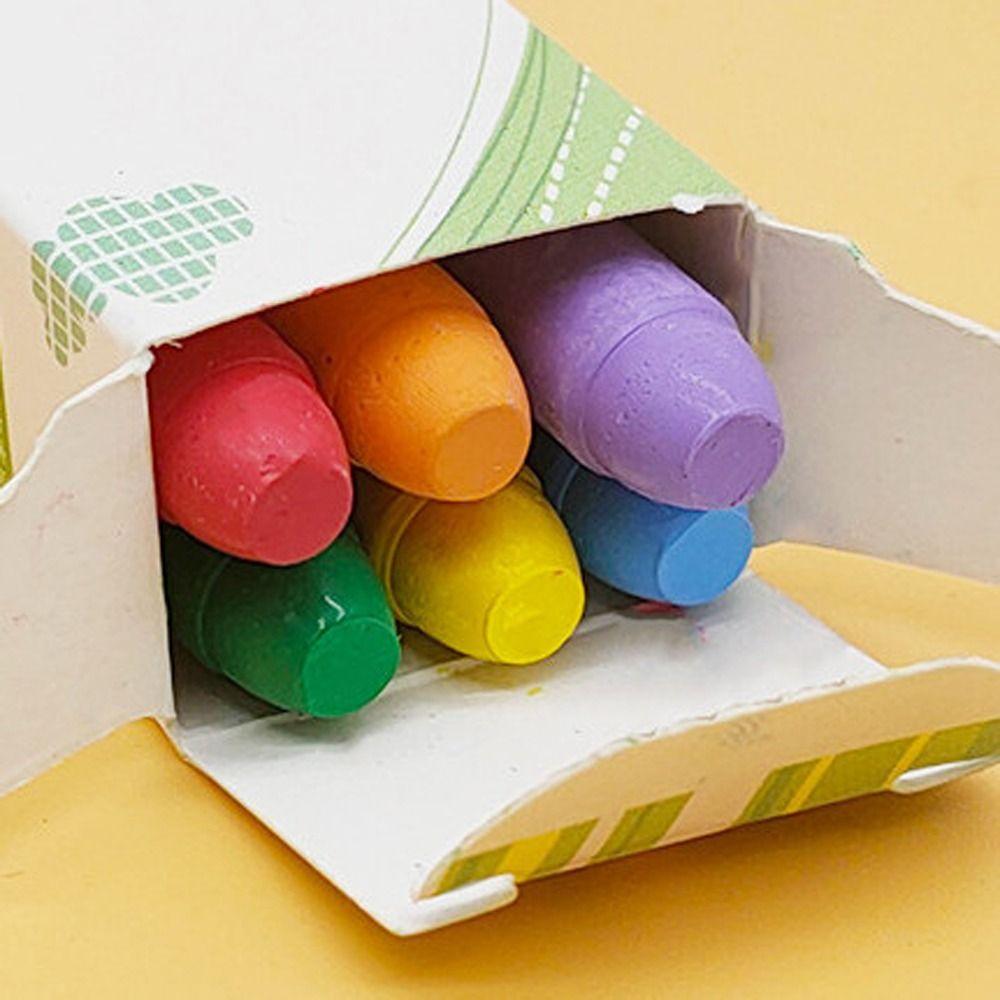 

Мелки для рисования своими руками, учительские мелки, нетоксичные, твердые, водные мелки, смываемые, без пыли, канцелярские принадлежности 6Pcs