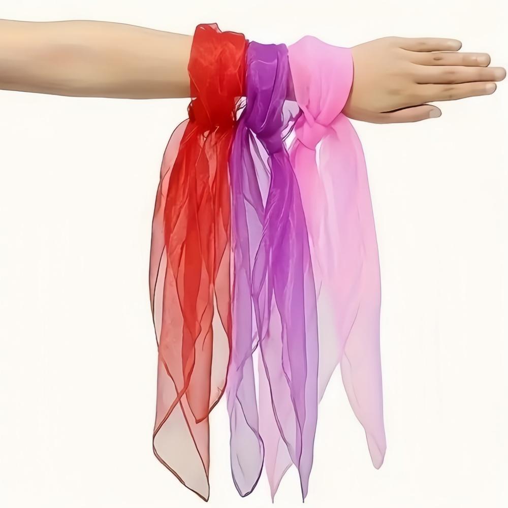 Practical 6 Colors Gymnastics Scarves For Outdoor Game Toys Dancing And Juggling Towels Candy Colored Gym Towel Dance Gauze