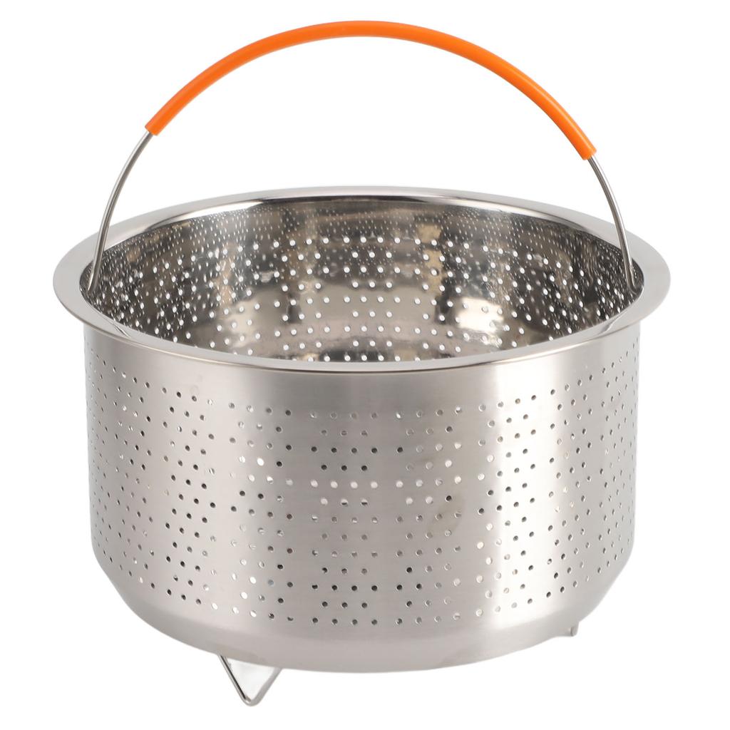 Nerezový napařovací koš do rýžovaru Nerezový napařovací koš na zeleninu s rukojetí pro