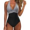 2024 European & American Chic Backless Slimming One-Piece Swimsuit for Women