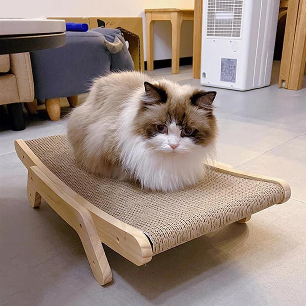 Cat Scratcher Lounge Bed Wooden Replacement Core Cat Claw Pads Scratching Board Anti-scratch Scraper For Cats