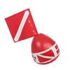 PVC Diving Surface Marker Inflatable Signal Floater Dive Bouy Ball with Flag