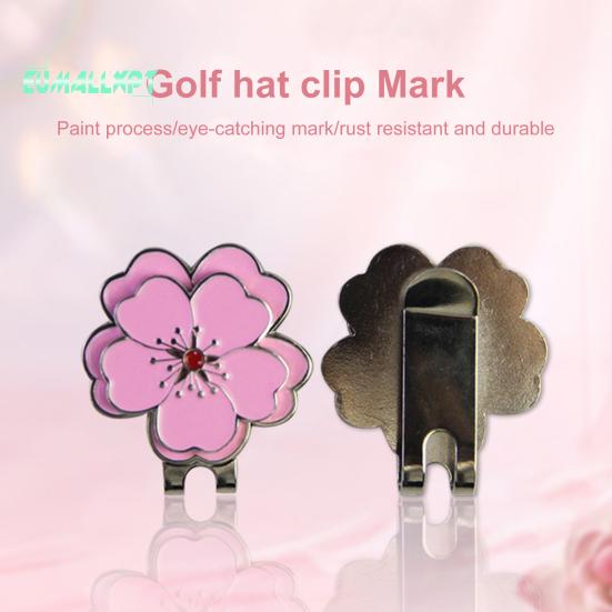 Manyetik Golf Topu İşaretleyici Şapka Klipsi - Yenilik, Paslanmaz, Korozyona Dayanıklı, Çiçek Şeklinde, Golf Aksesuarları