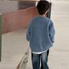 Boys' Wool Knitted Cardigan - 2025 Autumn Style Korean Version