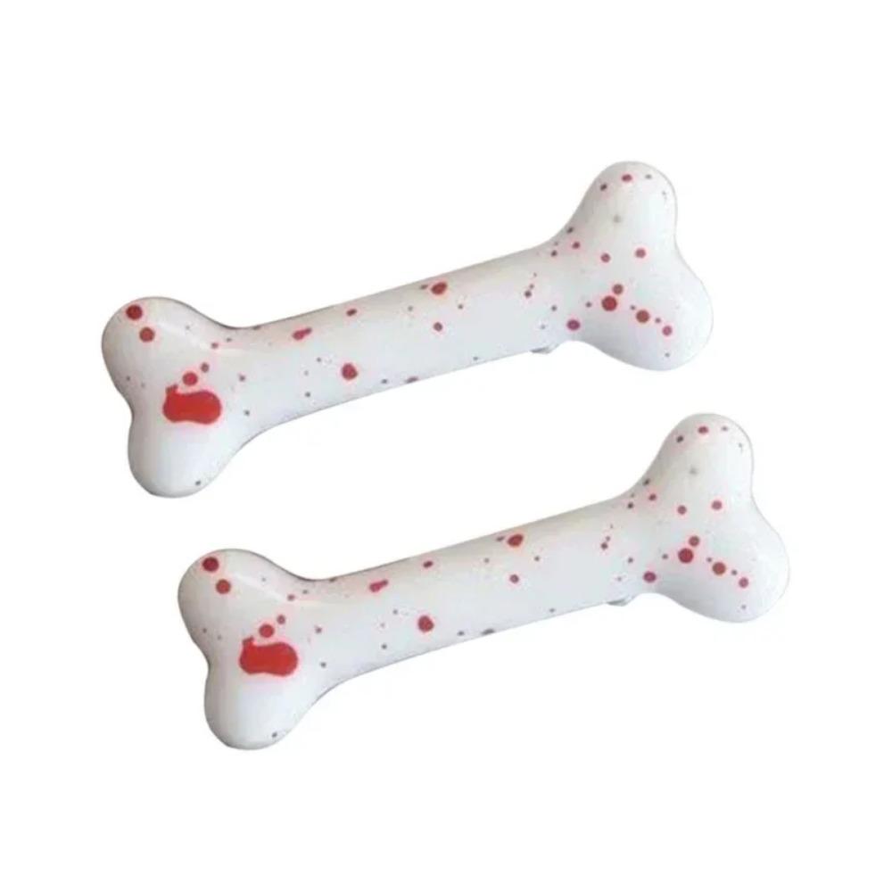 Cartoon Bone Hair Clips Resin Dog Bone Hair Pins Clamps Y2K Hair Accessories for Girls Women Halloween Costume