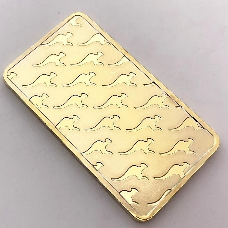 New Composite Belt Pure Gold 999.9 Replica Commemorative Coins Collection Mint Green 30g Gold Bars
