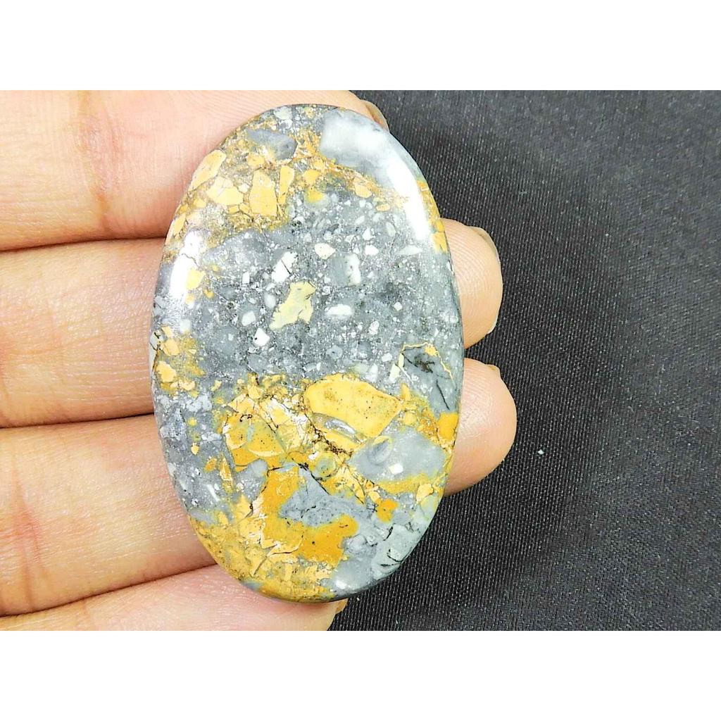 50Cts. Natural Maligano Jasper Oval cabochon Palm Crytsal Gemstone 26X41MM SK-2668