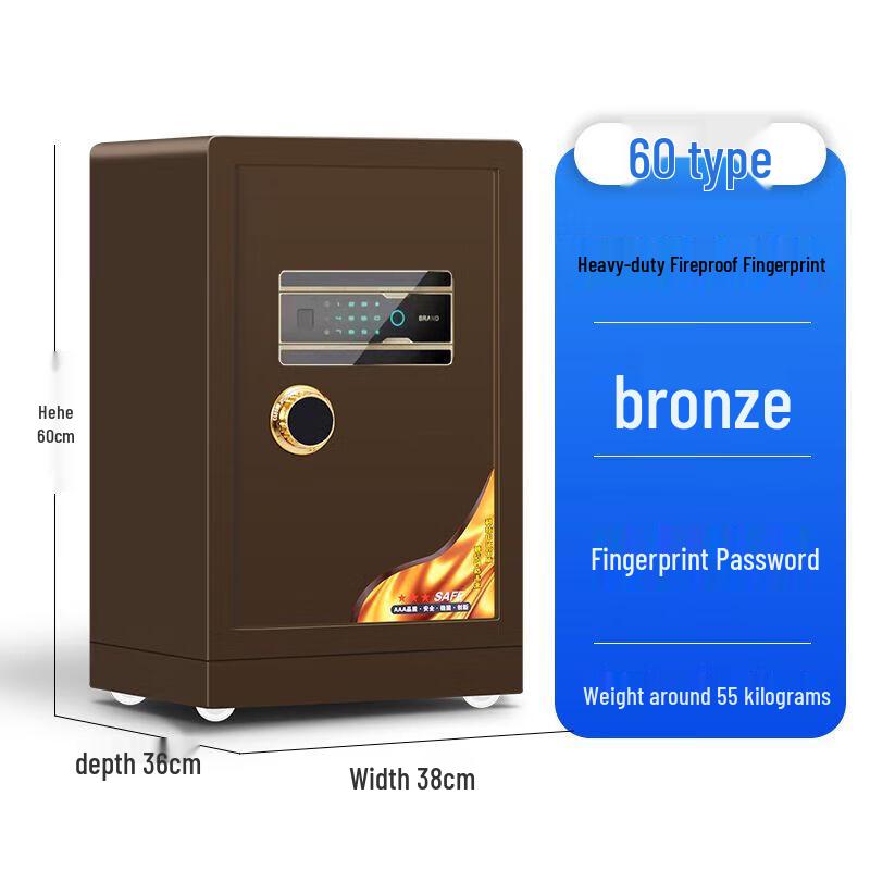 Heavy-Duty Fireproof Fingerprint Safe