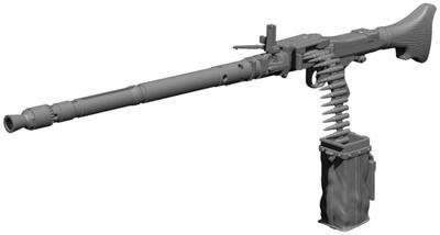 BSK Modell Maßstab Zweiter Weltkrieg Deutsch MG34 Maschinengewehr 2 4 3D Gedruckter Bausatz BSKC35022 1/35 Fahrzeugmontiertes Geschütz, Typen, Teile, Bausatz,