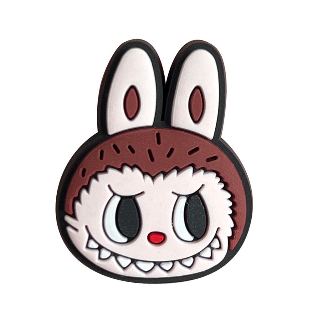Adorable Cartoon Labubu Clog Shoe Charms - PVC Decoration & Flower Accessories
