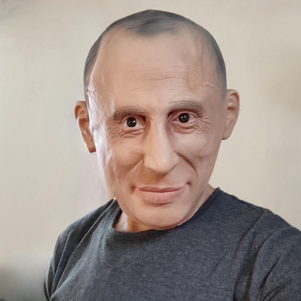 Realistická mužská maska ​​Cosplay Putin mužská latexová maska ​​Celoobličejové masky na halloweenskou párty Karnevalové kostýmy Šaty Prezident Putin Prop