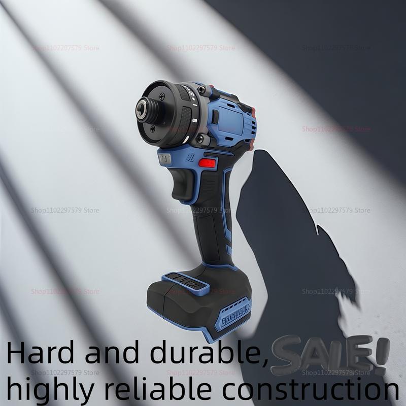 Wireless 1/4 Inch 4000RPM Brushless Electric Screwdriver Cordless Drill 21+1 Gear Two-Speed Tool for 18V Battery No Battery