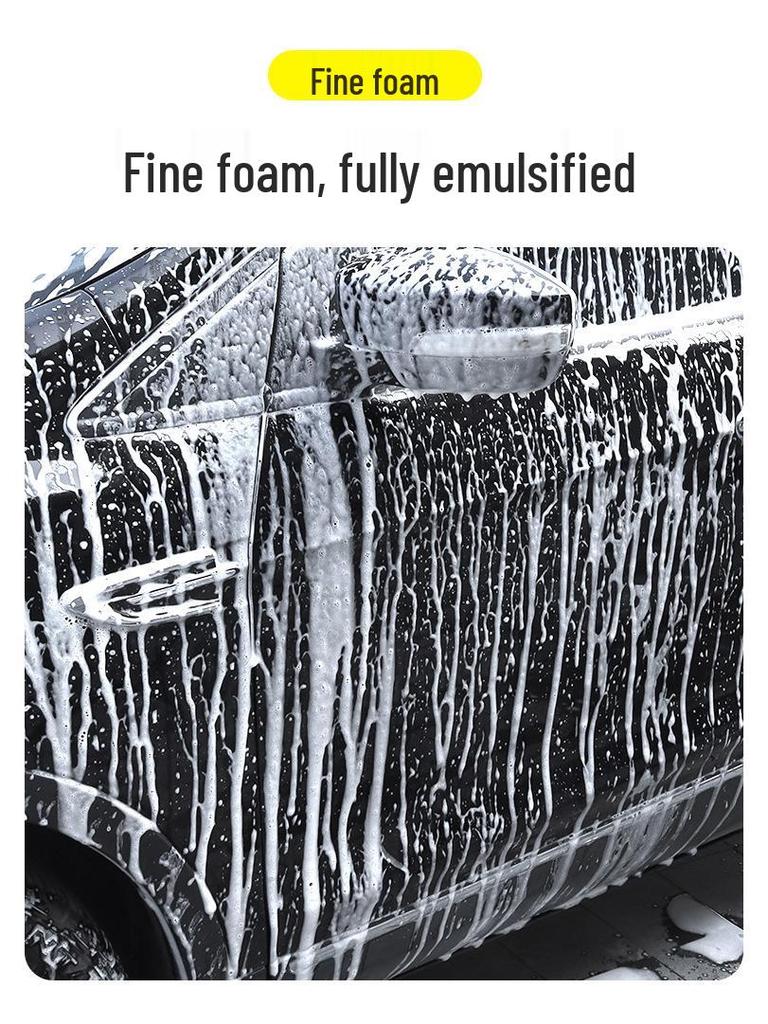 2L Manual Air Pressure Foam Sprayer for Car Wash, Acid & Alkali Resistant, Ideal for Garden and Household Use.