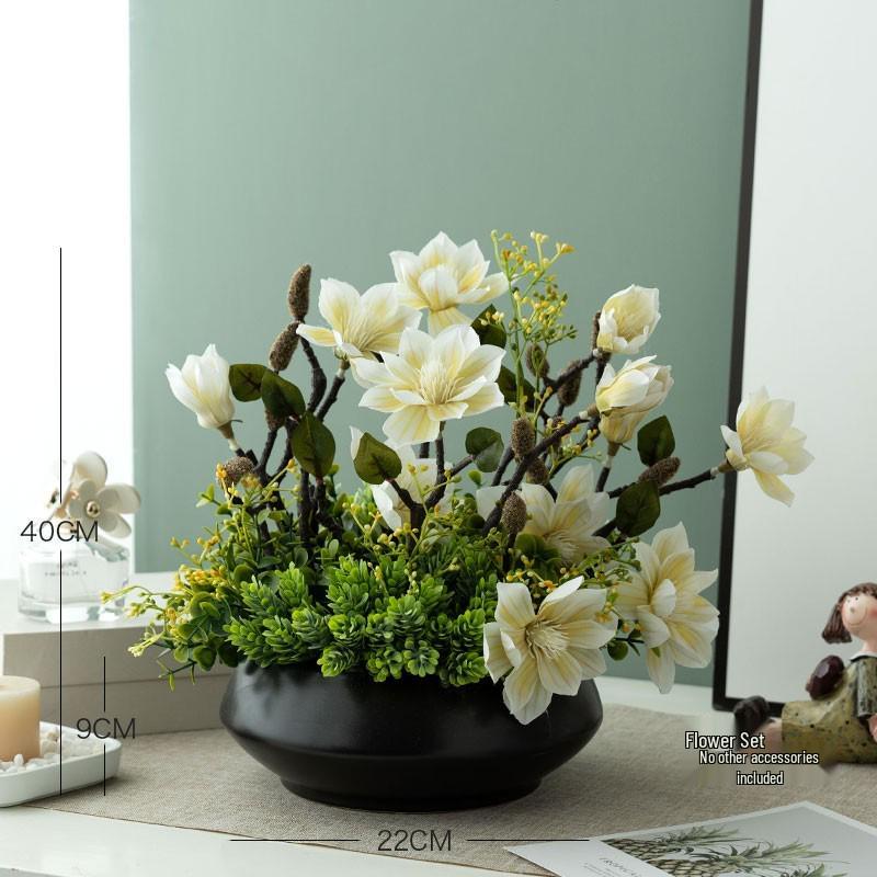 Nordic Modern Faux Flower Bouquet for Indoor Living Room or Dining Table Decor
