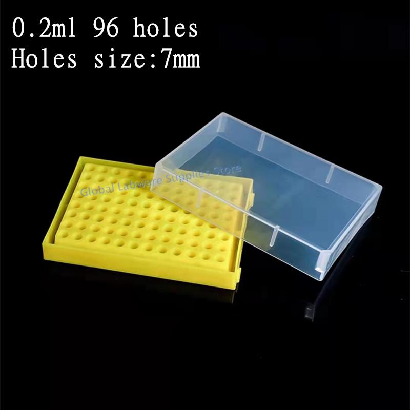 1 pezzo 0,2 ml 0,5 ml 1,5/2 ml 5 ml 10 ml 15 ml 50 ml Scatola per provette da centrifuga in plastica Scatole porta provette PCR Forniture da laboratorio