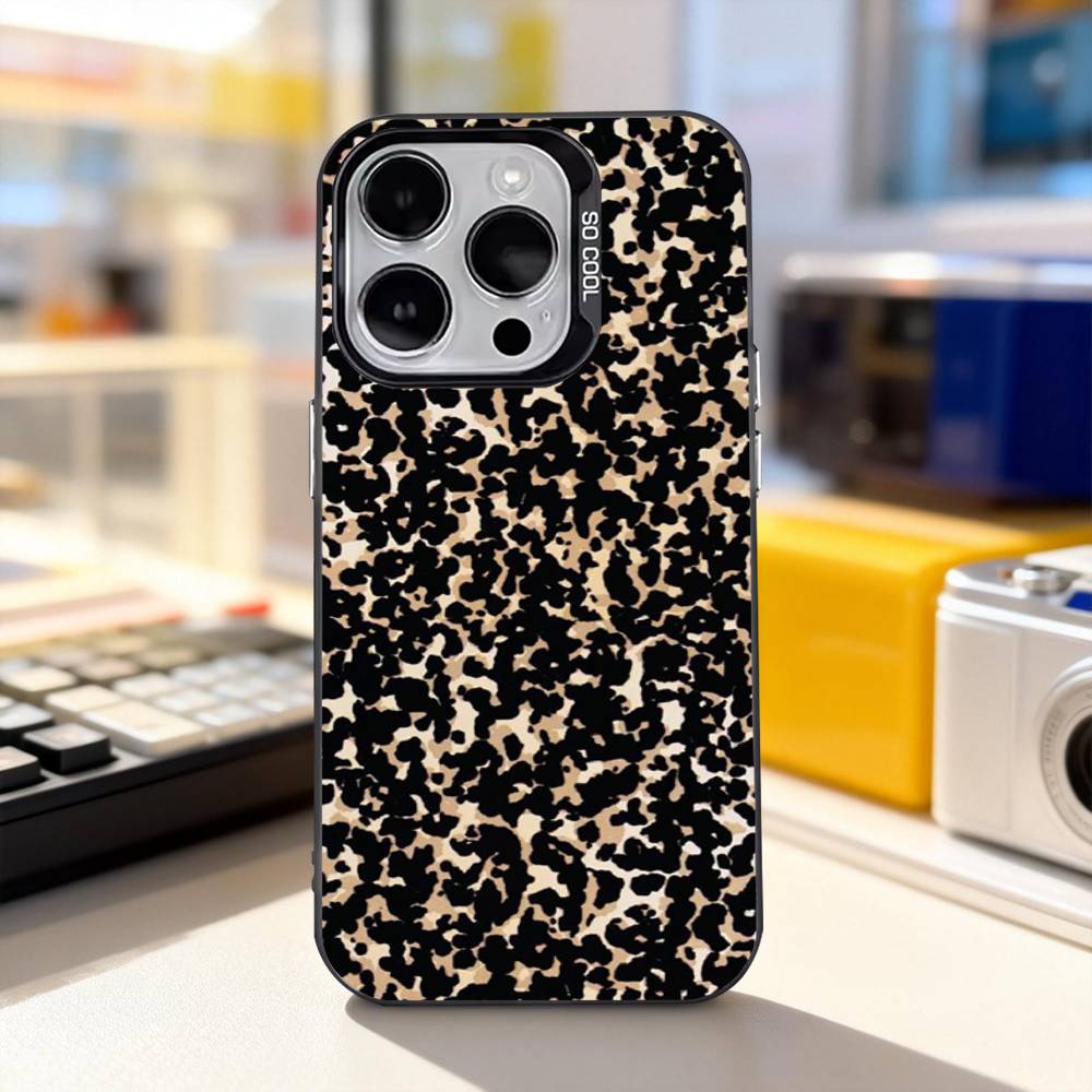 Tortoise Shell Marble For iPhone 11,12,13,14,15,16,17,Pro,Max,Plus,E,Air,Mini Phone Case IMD Matte Black iPhone16plus