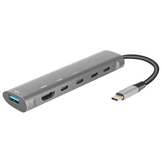 Robustní multifunkční přenosný USB-C splitter Multiportový expandér s vysokorychlostním přenosem Počítačové příslušenství Hub