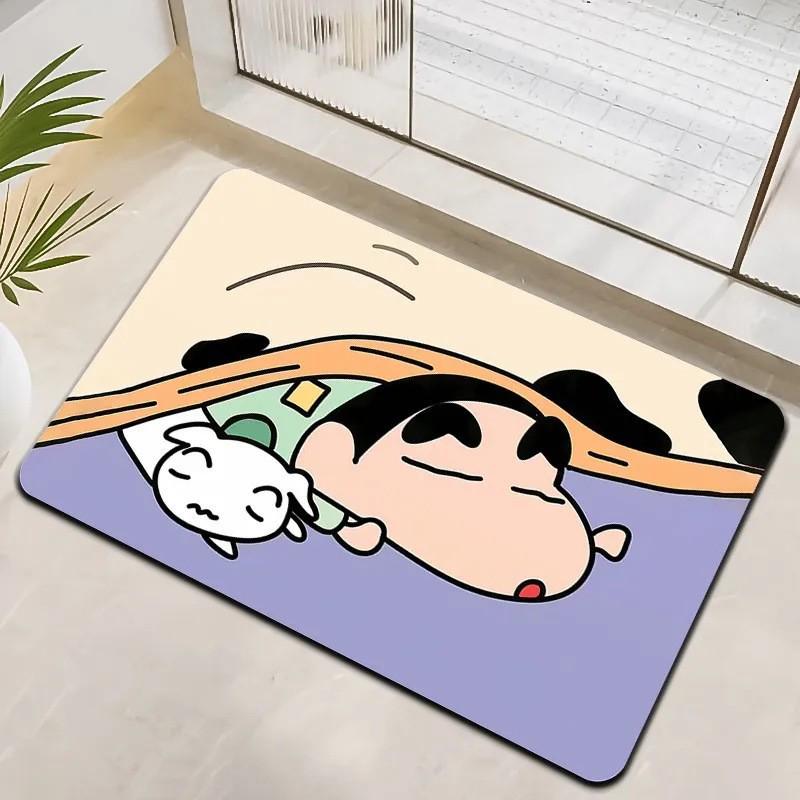 Crayon Shin-chan Non-slip Quick-dry Bathroom Mat - Soft, Absorbent, and Stylish 40*60cm