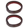 2Pcs Door Draft Stopper TPVC 3 Layer Sweep Noise Blocker Set Kit for Home Office 50mm   1.97in