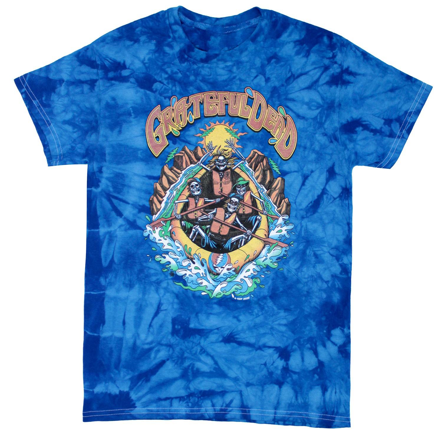 Men s Grateful Dead Rafter Tie Dye T-shirt X-Large Blue S