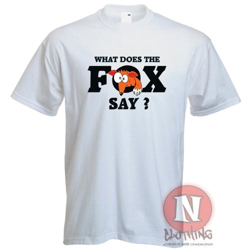 What Does The Fox Say Youtube Dance Video Norwegian Ylvis Funny Music TShirt 2XL