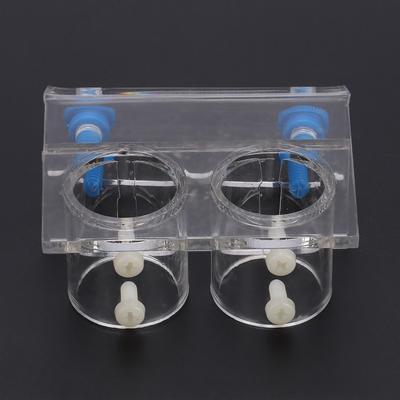 Transparent Acrylic Water Tube Soft Pipe Fixture for Fish   Aquarium(double Holes Fixture)
