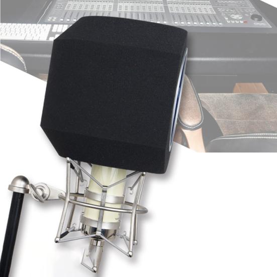 PF8 Studio Mic Screen Portable Noise Reduction Metal Acoustic Filter Windproof Screen for Microphone