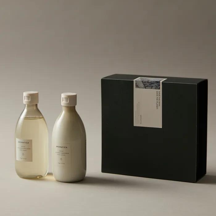 (Gift Wrapping) Lavender Body Wash & Body Lotion 2-piece set