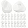 50lots Silicone Hole Covers Flush Entry Door Frame Plugs for Door Frame Repairs and Hardwares Projects