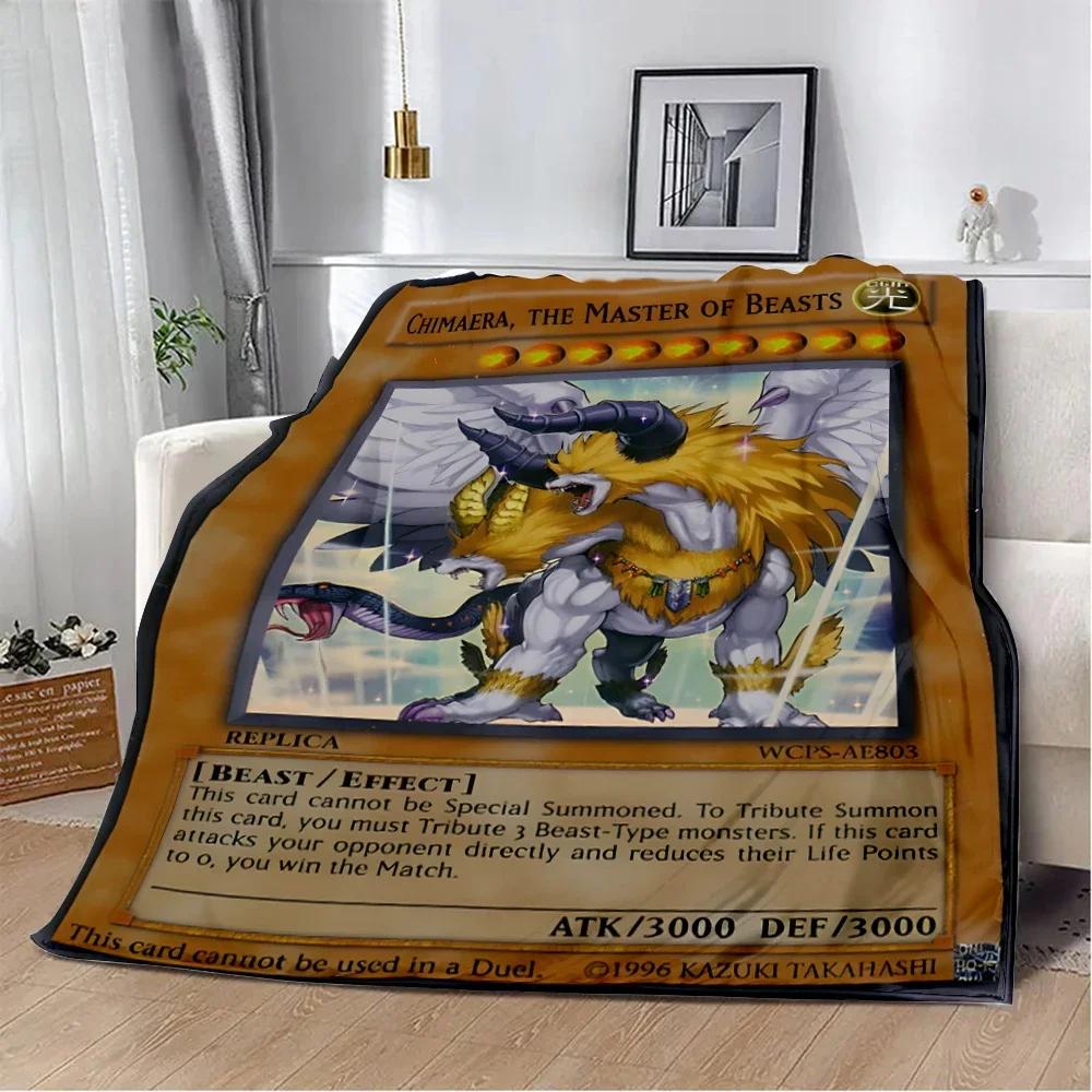 Anime YU GI OH Card Printed Blanket Picnic Blankets Warm Blanket Soft and Comfortable Blanket Home Travel Birthday Gift